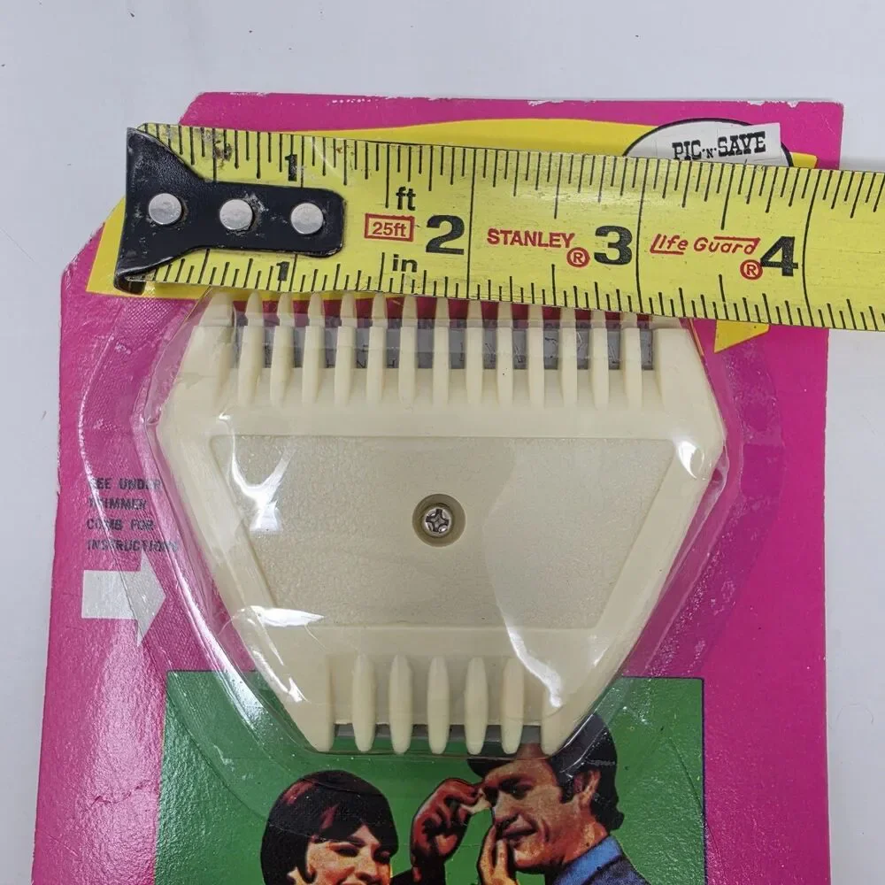 Vintage 70s Handheld Hair Trimmer Comb Cutter NEW NOS 245BP Made In Hong Kong